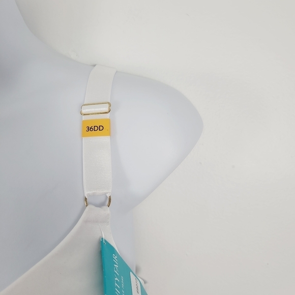 Vanity Fair Full.Coverage Beauty Back Smoothing White Bra - Picture 2 of 11